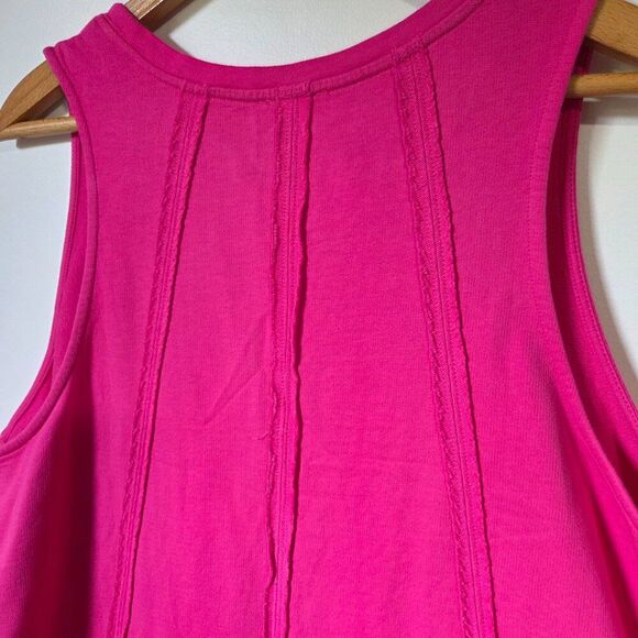NWT UMGEE PINK SLEEVELESS SWING STYLE RAW HEM TOP SIZE LARGE - Picture 6 of 15